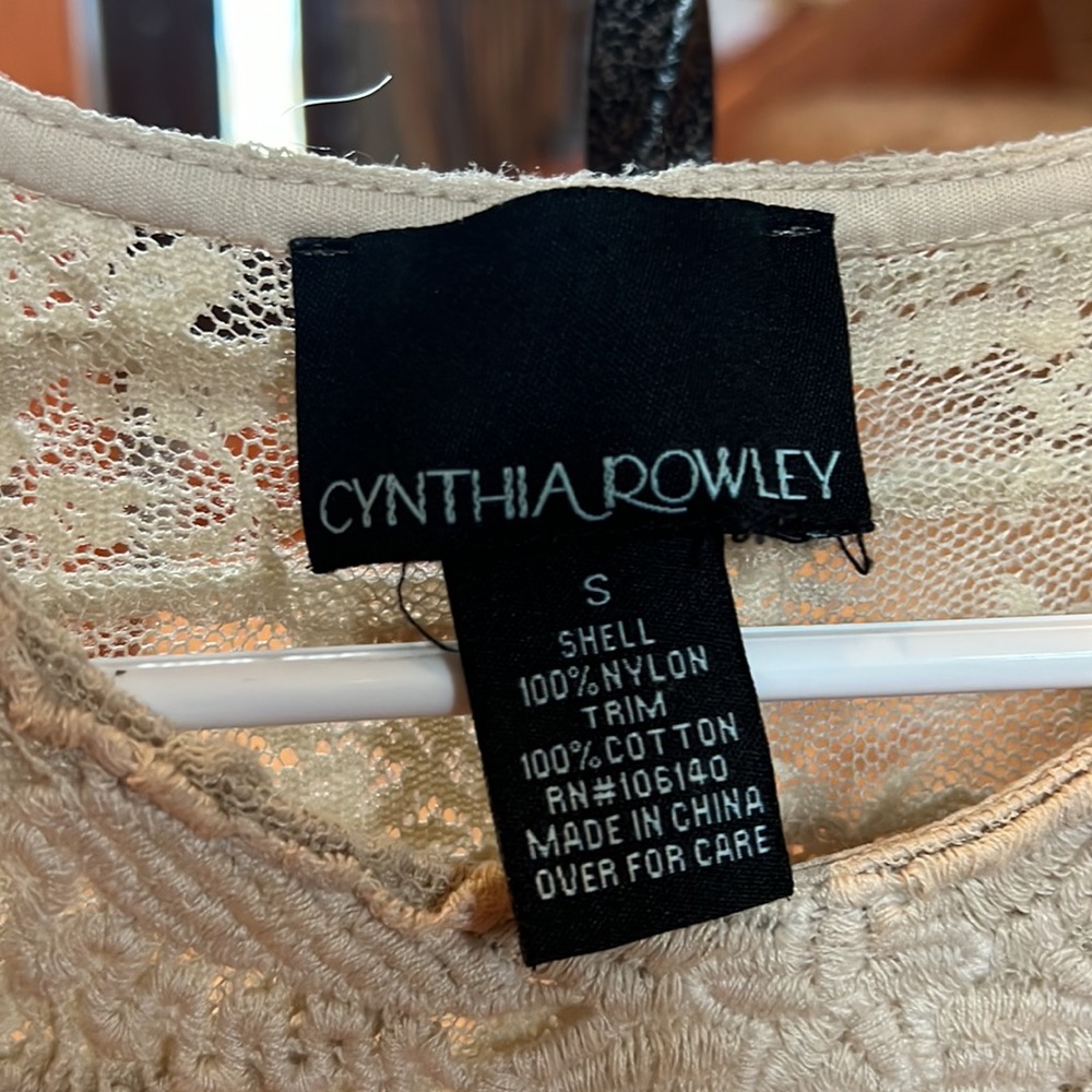 Lace tank top size small from Cynthia Rowley - Picture 2 of 7